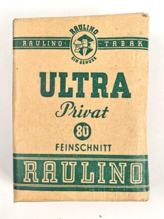 Pack " Ultra Privat" Tabak, ungeöffnet, Steuerbanderole mit Hakenkreuz