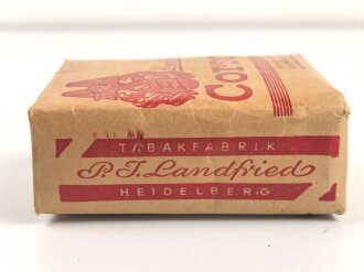 Pack " Landfried  Corso " Tabak, ungeöffnet, Steuerbanderole mit schwach geprägtem Hakenkreuz