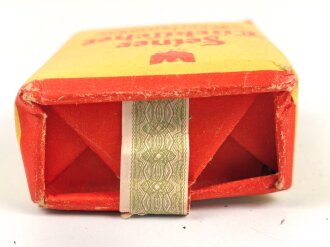 Pack " Feinster Türkischer Zigarettentabak"  ungeöffnet, Steuerbanderole mit Hakenkreuz