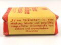 Pack " Feinster Türkischer Zigarettentabak"  ungeöffnet, Steuerbanderole mit Hakenkreuz