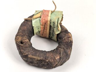 Pack " Schwarzer Rolltabak" , ungeöffnet, Steuerbanderole ohne Hakenkreuz