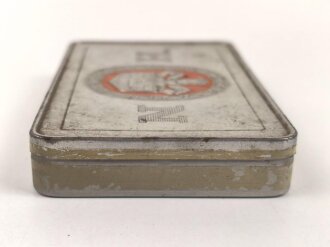 Blechdose  "Overstolz Zigaretten" , geöffnet, leer