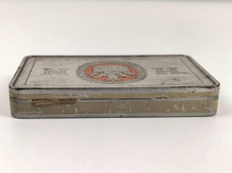 Blechdose  "Overstolz Zigaretten" , geöffnet, leer