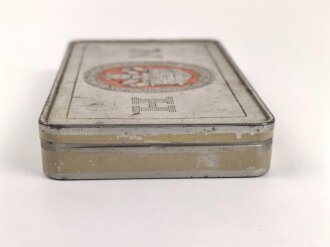 Blechdose  "Overstolz Zigaretten" , geöffnet, leer