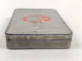 Blechdose  "Overstolz Zigaretten" , Tropenpackung, geöffnet, leer