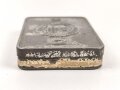 Blechdose  "Güldenring Zigaretten" , Tropenpackung, geöffnet, leer