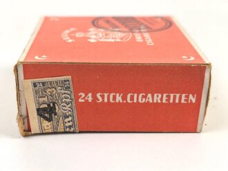 Pack " Sulima Record " Zigaretten, ungeöffnet, Steuerbanderole mit Hakenkreuz
