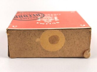 Pack " Sulima Record " Zigaretten, ungeöffnet, Steuerbanderole mit Hakenkreuz
