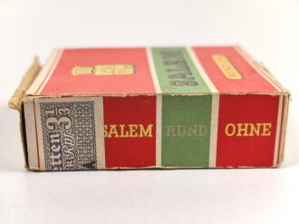 Pack " SALEM " Zigaretten, ungeöffnet, Steuerbanderole mit Hakenkreuz