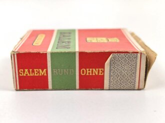 Pack " SALEM " Zigaretten, ungeöffnet, Steuerbanderole mit Hakenkreuz