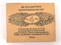 Pack " Sondermischung Typ 4" Zigaretten, ungeöffnet, Steuerbanderole mit Hakenkreuz geschwärzt