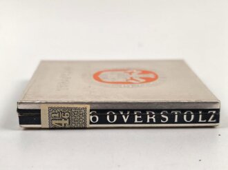 Pack " Overstolz " Zigaretten, ungeöffnet, Steuerbanderole mit Hakenkreuz
