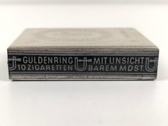 Pack " Güldenring " Zigaretten, ungeöffnet, Steuerbanderole mit Hakenkreuz