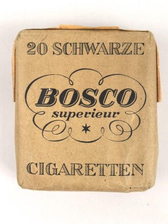 Pack "Bosco" Zigaretten, ungeöffnet, Steuerbanderole in Reichsmark