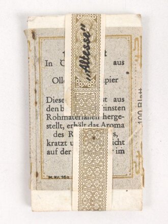 Pack "100 Stück Olleschau" Zigarettenhüllen, ungeöffnet, Steuerbanderole miot Hakenkreuz