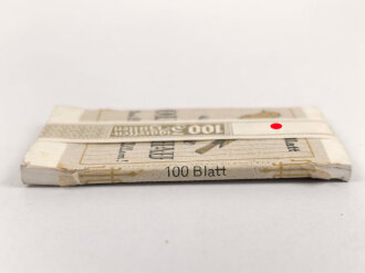 Pack "100 Stück Olleschau" Zigarettenhüllen, ungeöffnet, Steuerbanderole miot Hakenkreuz