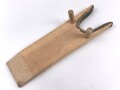 Stiefelauszieher " Stiefelknecht" aus Holz," Sturm DRGM" . Gesamtlänge 35cm