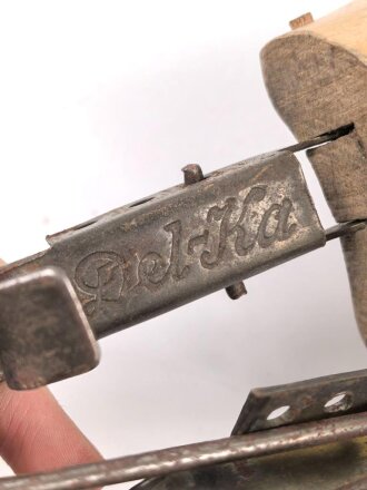 Paar Schuhspanner "Del Ka" sieht man so immer mal wieder in Offiziers Stiefeletten. Grösse 42/43, ungereinigtes Paar