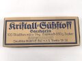 100 Briefchen "Kristall Süßstoff Saccarin" in der originalen Umverpackung