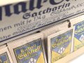 100 Briefchen "Kristall Süßstoff Saccarin" in der originalen Umverpackung