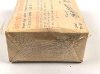 350 Gramm " Gekörntes Rindertrockenfleisch" geeingnet insbesonderen für Hülsenfrüchte und Wehrmachtssuppenkonserven. Originalverpackt