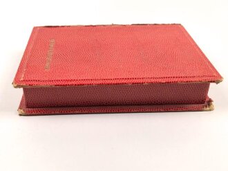 Leere Pappschachtel für " Kriegserinnerungen"  " Zur Erinnerung an die Zeit Deiner Genesung NDSDAP Gauleitung München Oberbayern" Maße 15 x 20 x 4cm