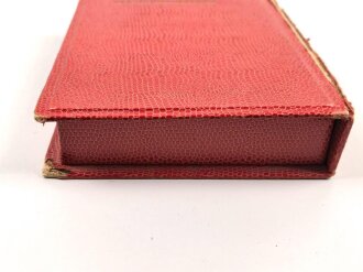 Leere Pappschachtel für " Kriegserinnerungen"  " Zur Erinnerung an die Zeit Deiner Genesung NDSDAP Gauleitung München Oberbayern" Maße 15 x 20 x 4cm