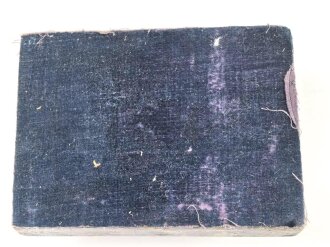 Tornister auf Marmorsockel, vermutlich als Briefbeschwerer. Maße des Sockel 9 x 12cm