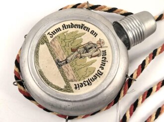 Reservistenflasche Wehrmacht, Ausführung für einen Kradmelder.  Gebraucht, guter Gesamtzustand
