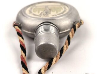 Reservistenflasche Wehrmacht, Ausführung für einen Kradmelder.  Gebraucht, guter Gesamtzustand