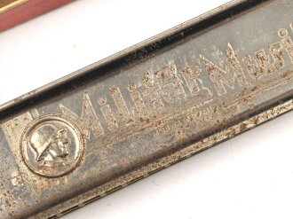 Mundharmonika " Militär Musik" ungereinigt, in der originalen Umverpackung