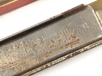 Mundharmonika " Militär Musik" ungereinigt, in der originalen Umverpackung