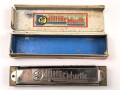 Mundharmonika " Militär Musik" ungereinigt, in der originalen Umverpackung