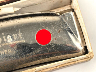Mundharmonika " SA marschiert" ungereinigt, in der - desolaten -  originalen Umverpackung