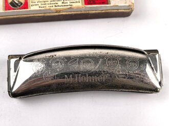 Mundharmonika " SA marschiert" ungereinigt, in der - desolaten -  originalen Umverpackung