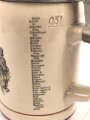 Erinnerungskrug, Steingut Bierkrug 0,5 Liter "  12. ( MG ) Komp. Infanterie Regiment 19 Freising"  1936-1938. Gebraucht, guter Zustand