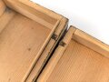 Erinnerungsschachtel aus Holz " Russland 1944" leicht defekt, Maße etwa 12,5 x 20 x 8cm