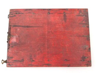 Erinnerungsgegenstand " Kriegsweihnacht 1941 in Rußland" Maße 14,5 x 20cm, gefertigt aus einem  Möbelstück