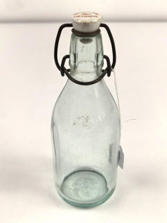 Glasflasche " Eigentum der Luftwaffe" Höhe 19cm, guter Gesamtzustand
