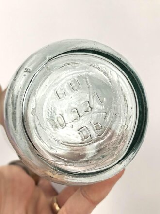 Glasflasche " Eigentum der Luftwaffe" Höhe 19cm, guter Gesamtzustand