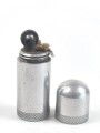 Feuerzeug aus Aluminium . Gesamthöhe 58mm, Funktion nicht geprüft, leer