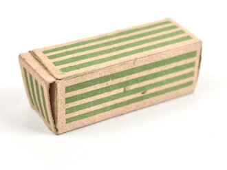 Feuerzeug aus Aluminium . Gesamthöhe 54mm, Funktion nicht geprüft, leer, in der originalen Umverpackung