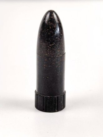 Feuerzeug aus Preßmasse . Gesamthöhe 82mm, Funktion nicht geprüft, leer