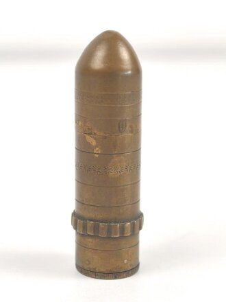 Feuerzeug aus Messing . Gesamthöhe 73mm, Funktion...