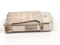 Feuerzeug aus Metall . Gesamthöhe 48mm, Funktion nicht geprüft, leer