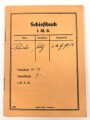 Schießbuch für I.M.G., datiert 1939