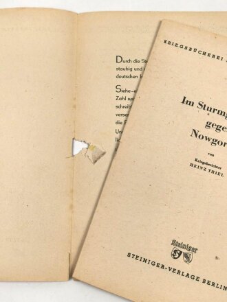 Ausgabe "Kriegsbücherei der Deutschen Jugend" Im Sturmgeschütz gegen Nowgorod