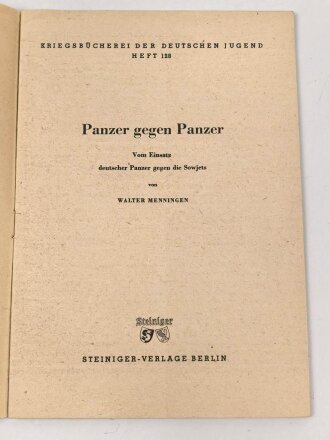 Ausgabe "Kriegsbücherei der Deutschen...