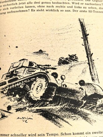 Ausgabe "Kriegsbücherei der Deutschen Jugend" Panzer gegen Panzer, Heft 128
