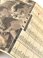 Völkischer Beobachter Kalender 1938, ca. DIN A3, geknickt